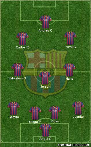 F.C. Barcelona Formation 2014