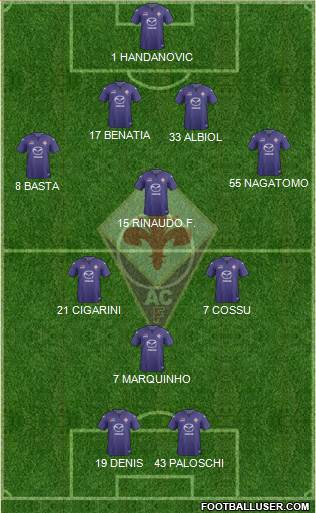 Fiorentina Formation 2014