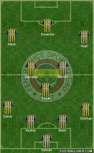 Fenerbahçe SK Formation 2014