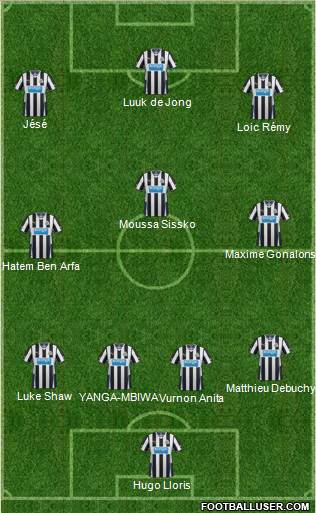 Newcastle United Formation 2014