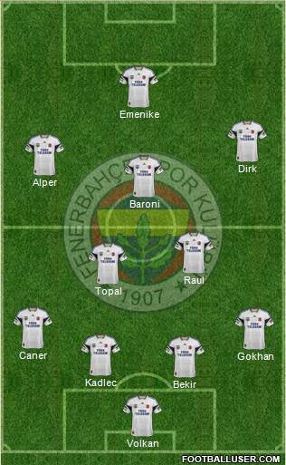 Fenerbahçe SK Formation 2014