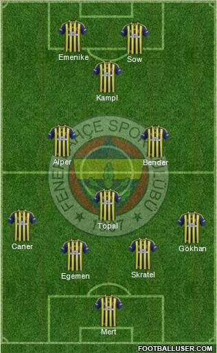 Fenerbahçe SK Formation 2014