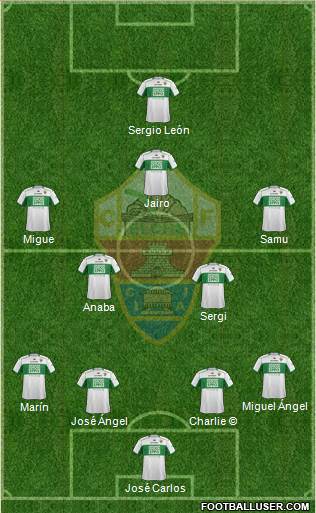 Elche C.F., S.A.D. Formation 2014