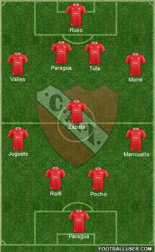 Independiente Formation 2014