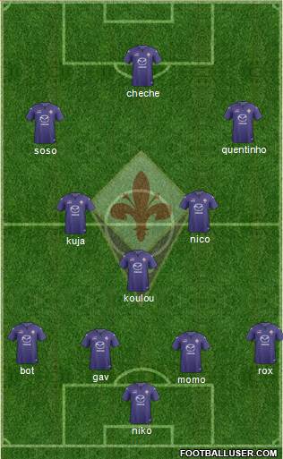 Fiorentina Formation 2014