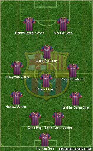 F.C. Barcelona Formation 2014