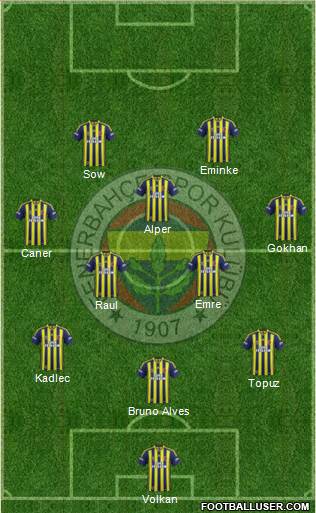 Fenerbahçe SK Formation 2014