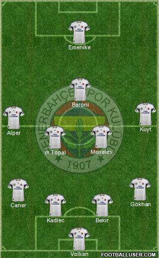 Fenerbahçe SK Formation 2014