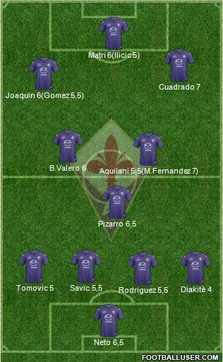 Fiorentina Formation 2014