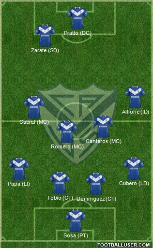 Vélez Sarsfield Formation 2014