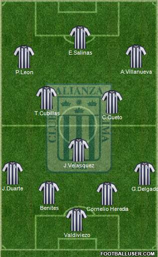 C Alianza Lima Formation 2014