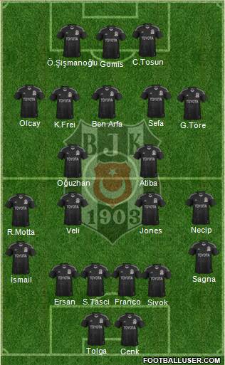 Besiktas JK Formation 2014