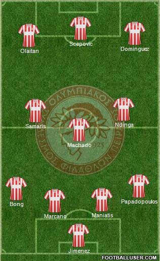Olympiakos SF Piraeus Formation 2014
