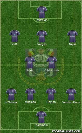 RSC Anderlecht Formation 2014
