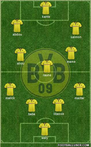 Borussia Dortmund Formation 2014