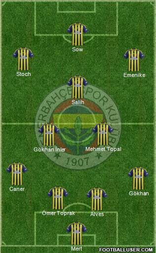 Fenerbahçe SK Formation 2014