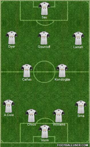 Swansea City Formation 2014