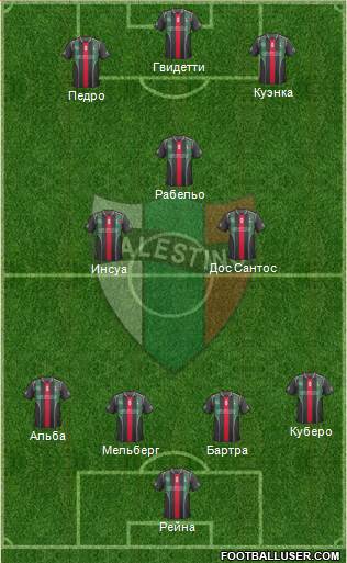 CD Palestino S.A.D.P. Formation 2014