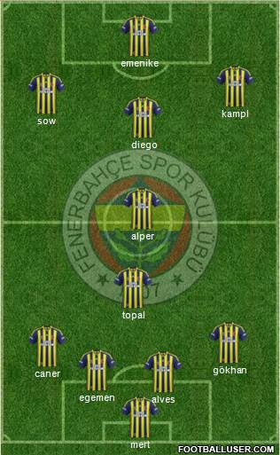 Fenerbahçe SK Formation 2014
