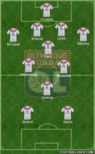 Olympique Lyonnais Formation 2014