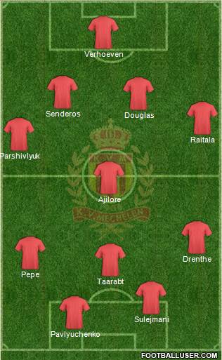 Yellow Red KV Mechelen Formation 2014