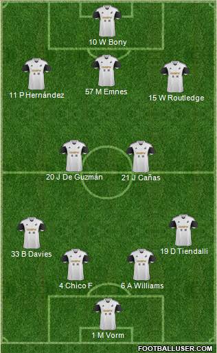 Swansea City Formation 2014