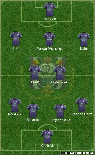 RSC Anderlecht Formation 2014