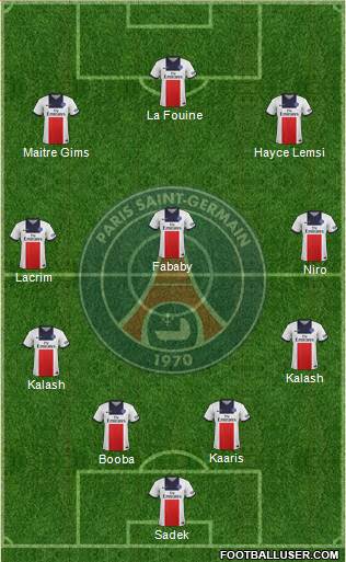 Paris Saint-Germain Formation 2014