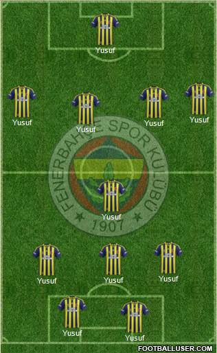 Fenerbahçe SK Formation 2014