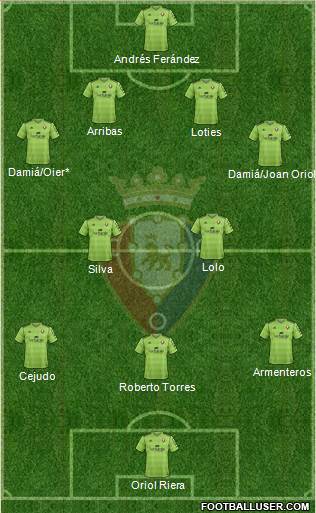 C. At. Osasuna Formation 2014