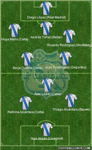 Club Puebla de la Franja football formation