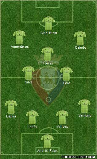 C. At. Osasuna Formation 2014