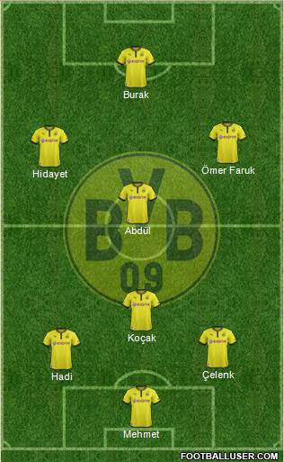 Borussia Dortmund Formation 2014
