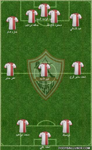 Zamalek Sporting Club Formation 2014