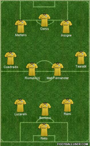 Brighton and Hove Albion Formation 2014