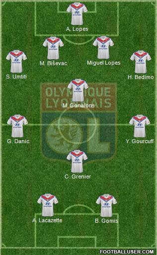 Olympique Lyonnais Formation 2014