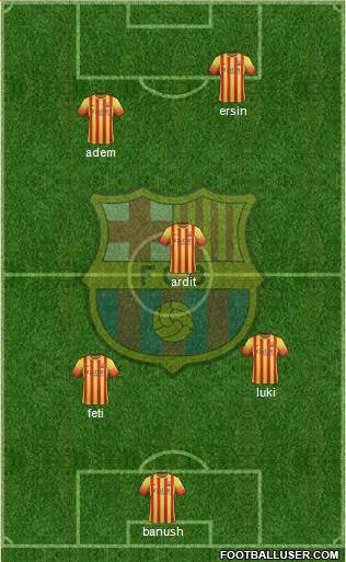 F.C. Barcelona Formation 2014