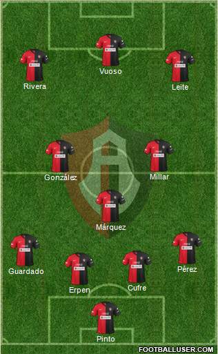 Club Deportivo Atlas Formation 2014