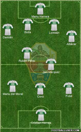 Elche C.F., S.A.D. Formation 2014