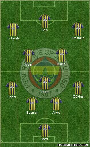 Fenerbahçe SK Formation 2014