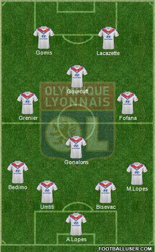 Olympique Lyonnais Formation 2014