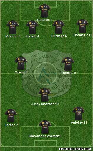 Amiens Sporting Club Football Formation 2014