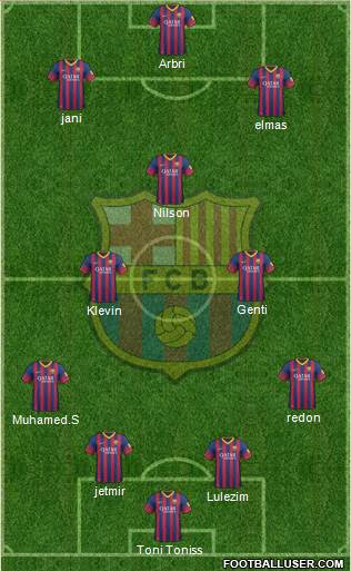 F.C. Barcelona Formation 2014