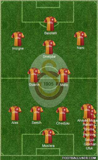 Galatasaray SK Formation 2014