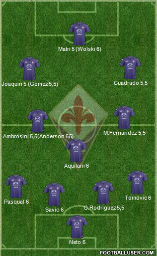 Fiorentina Formation 2014
