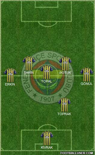 Fenerbahçe SK Formation 2014