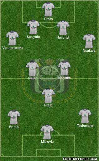 RSC Anderlecht Formation 2014