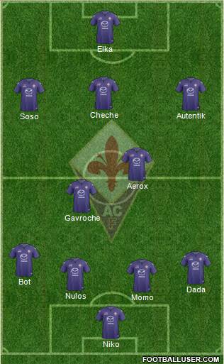 Fiorentina Formation 2014