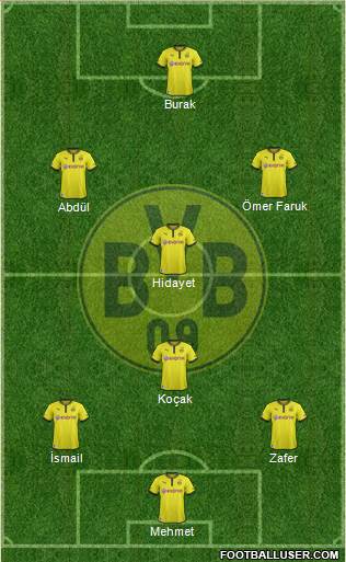 Borussia Dortmund Formation 2014