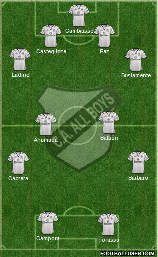 All Boys Formation 2014